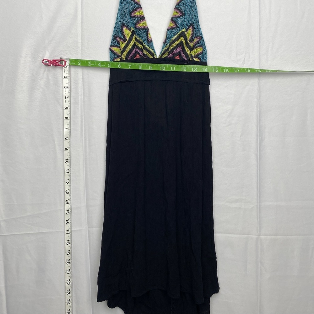 Crochet halter hippy 70s dress - Picture 2 of 4